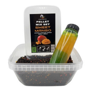 Pelety Method Feeder Fans Pellet Mix Set Sweet mango + booster