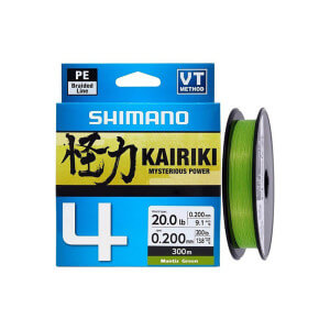 Šňůra SHIMANO Line Kairiki 8 Mantis Green, 150 m