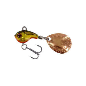 Nástraha WESTIN Dropbite Tungsten Spin Tail Jig, Gold Rush