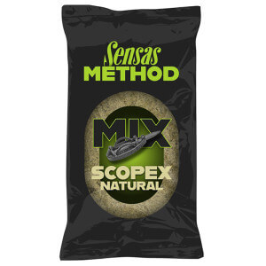 Krmení SENSAS Method Mix Natural Scopex, 1 kg
