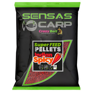 Pelety SENSAS Carp Super Feed Pellets, 650 g, Indian Spicy