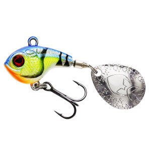 Nástraha WESTIN Dropbite Spin Tail Jig, Chartreuse Blue Craw