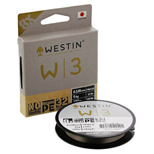 Šňůra WESTIN W3 8-Braid Smokey Grey, 150 m