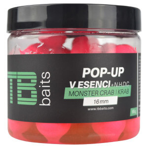 Boilie TB Baits Pop Up Pink Monster Crab + NHDC, 16 mm, 65 g