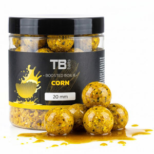 Dipované boilie TB Baits Boosted Corn, 120 g