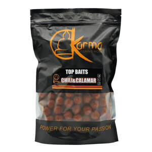 Boilie KARMA Top Bait Chili & Calamar, 1 kg