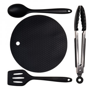 Sada silikonového nádobí GIANTS FISHING Eazi Utensil Set s podložkou