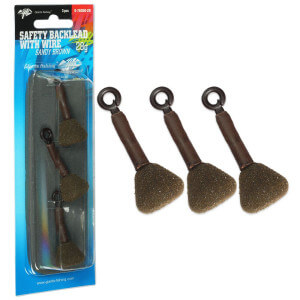 Olovo GIANTS FISHING Safety Backlead with Wire Sandy Brown, 3 ks
