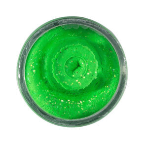 Obrázek 2 k Těsto BERKLEY PowerBait Natural Glitter Trout Dough Spring Green, Garlic