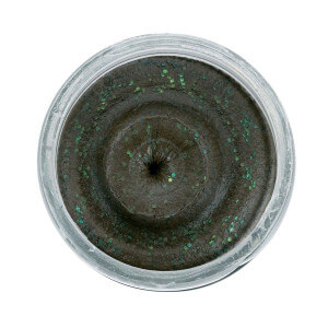 Obrázek 2 k Těsto BERKLEY PowerBait Natural Glitter Trout Dough Black Gliter, Garlic