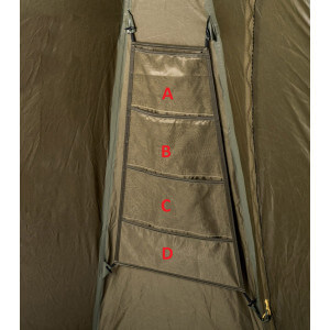 Obrázek 3 k Sada závěsných organizérů pro přístřešek MIVARDI Base Camp XL, 4 ks