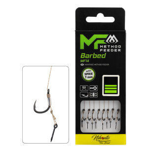 Návazec MIKADO Method Feeder Rig with Spike Barbed Hooks, 8 ks