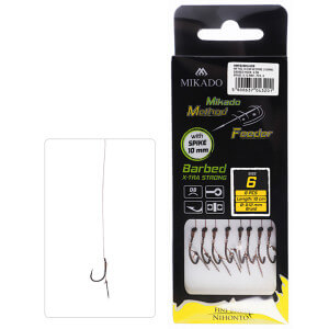 Návazec MIKADO Method Feeder Rig with Spike Barbed Hooks, 8 ks