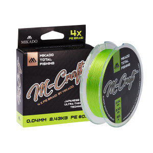 Šňůra MIKADO M-Craft Braid, 150 m, Fluo
