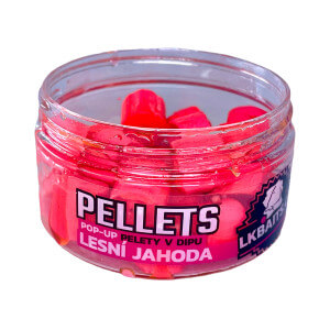 Pelety LK BAITS Pop Up v dipu, Lesní jahoda