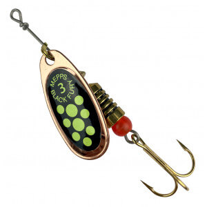Rotačka MEPPS Black Fury Copper/ Chartreuse