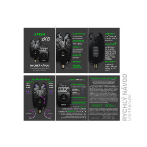 Obrázek 7 k Sada 2 signalizátorů ZFISH Bite Alarm ZX8 s příposlechem