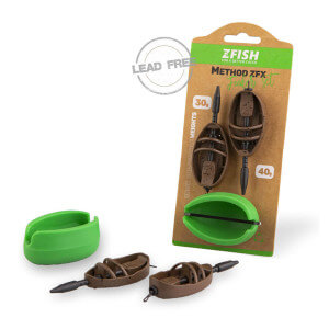Sada krmítka ZFISH Method Feeder ZFX, 30g a 40g + forma