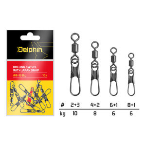 Obratlík DELPHIN Rolling Swivel with Japan Snap