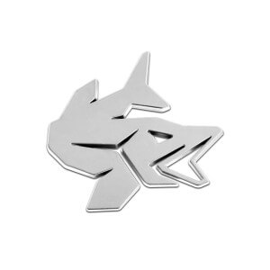 Nálepka DELPHIN 3D Pike, chrom