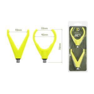 Obrázek 3 k Úchyty DELPHIN HoldSet, fluo žlutá, 2 ks