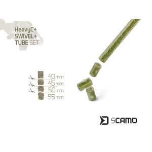 Obrázek 3 k Set montáž DELPHIN TheEnd sCamo HeavyC + Swivel + Tube, 5 ks