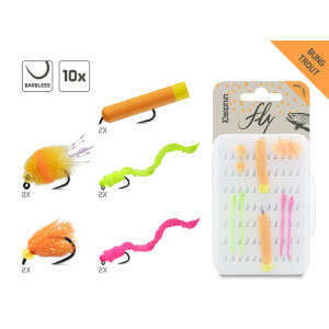 Sada umělých mušek DELPHIN Fly, Bung Trout