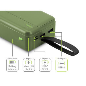 Obrázek 2 k Powerbanka DELPHIN PoweriX, 27000 mAh