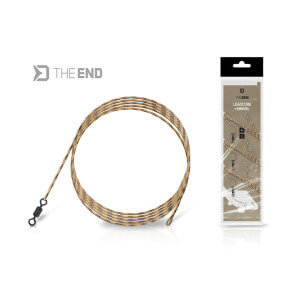 Návazec DELPHIN TheEnd Leadcore + Swivel, 3 ks, 1 m