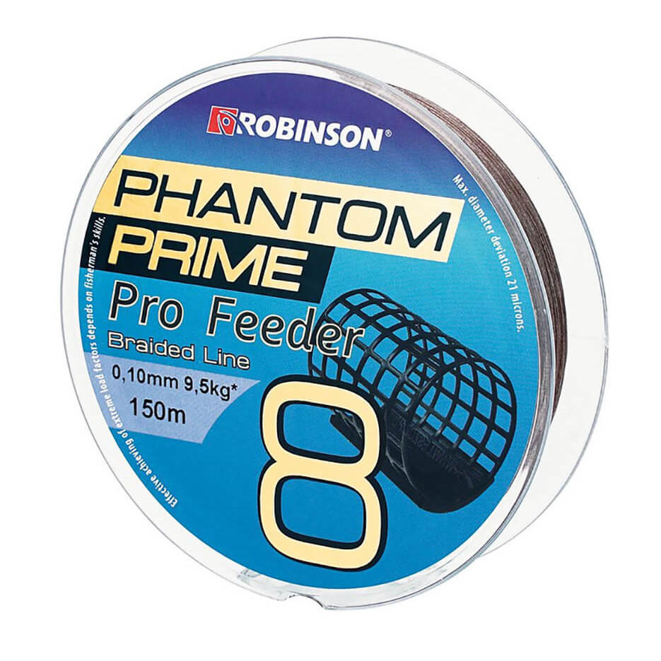 Šňůra ROBINSON Phantom Pro Feeder X8 hnědá průměr 0,15 mm, nosnost 15,20 kg
