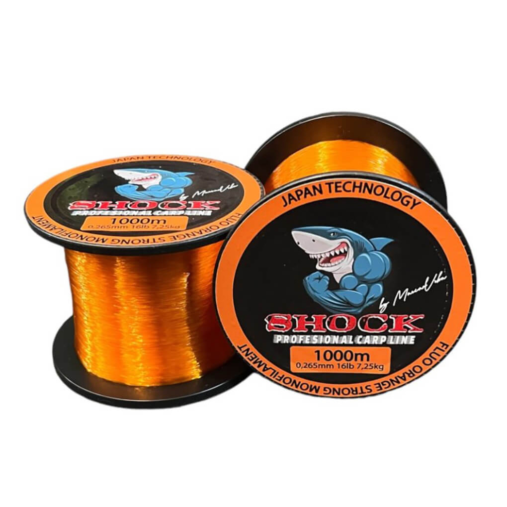 METHOD FEEDER FANS Shock Fluo Orange Strong, 1000 m průměr 0,305 mm, nosnost 9,07 kg/ 20 lb