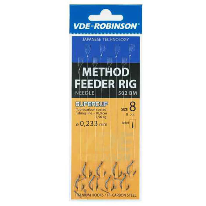 Monofilní návazec VDE-ROBINSON MF 502BM s trnem, 8 ks průměr 0,245 mm, vel. 6