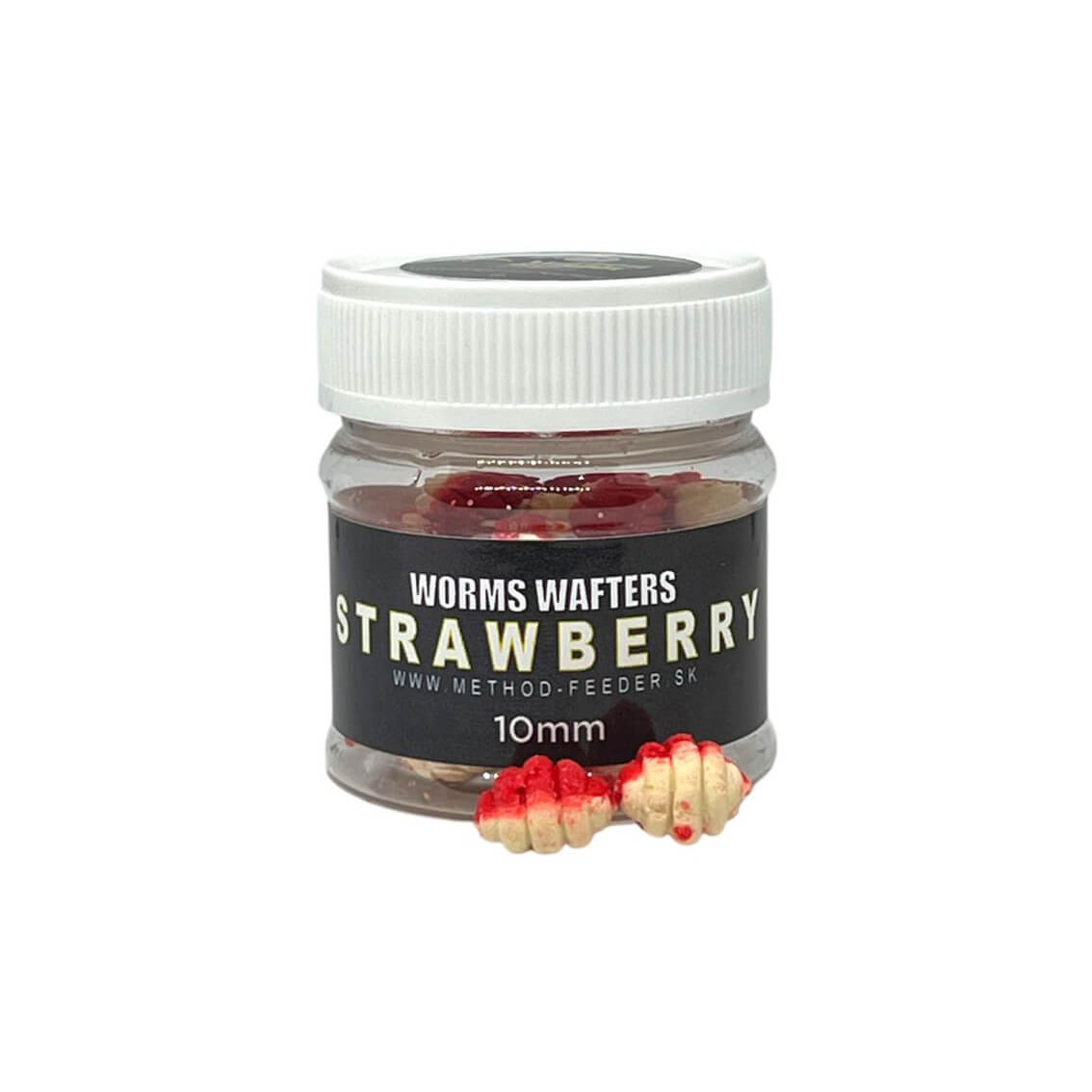 Nástraha Method Feeder Fans Worms Wafter 10 mm, Jahoda