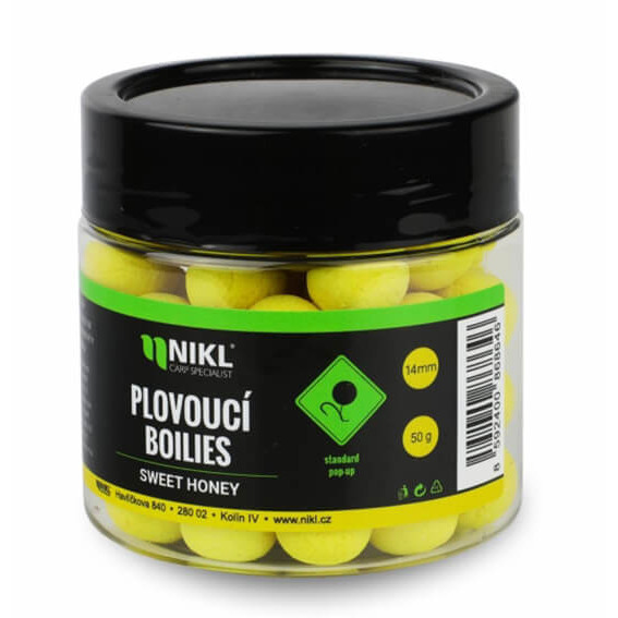 Plovoucí boilies NIKL Pop Up Sweet Honey 14mm, 50g