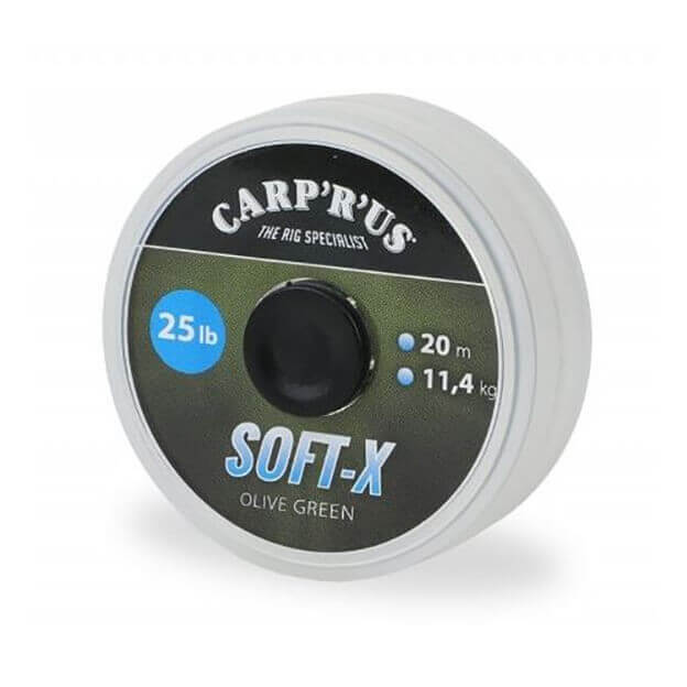 Návazcová šňůra Carp R Us Soft-X Olive Green