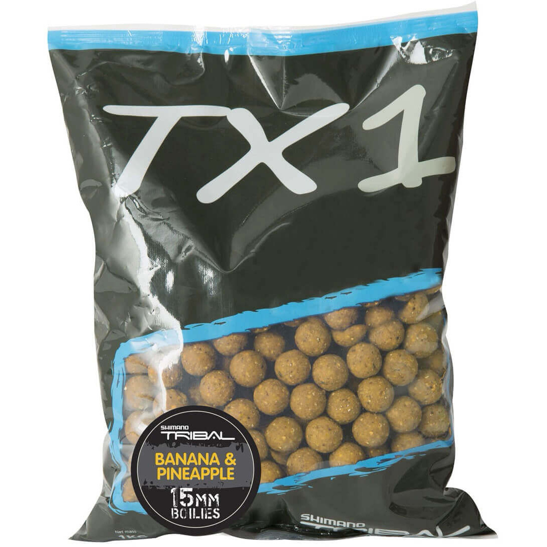 Boilies SHIMANO TX1 Banana & Pineapple, 1kg průměr 24 mm