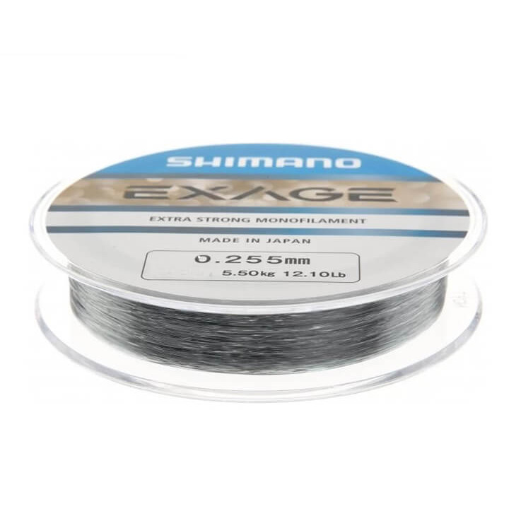 SHIMANO Line Exage Steel Grey, 300 m průměr 0,225 mm, nosnost 4,40 kg