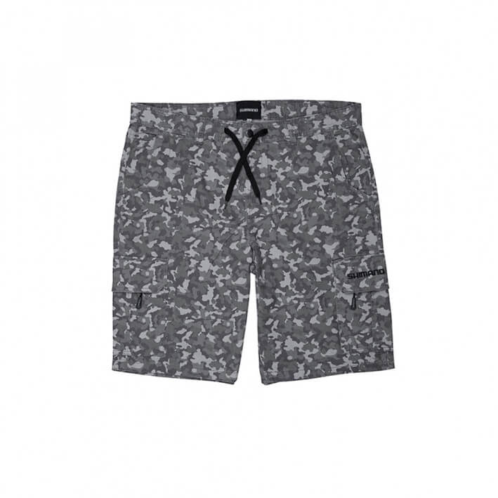 Krátké kalhoty SHIMANO Cargo Shorts Grey Camo vel. XXL