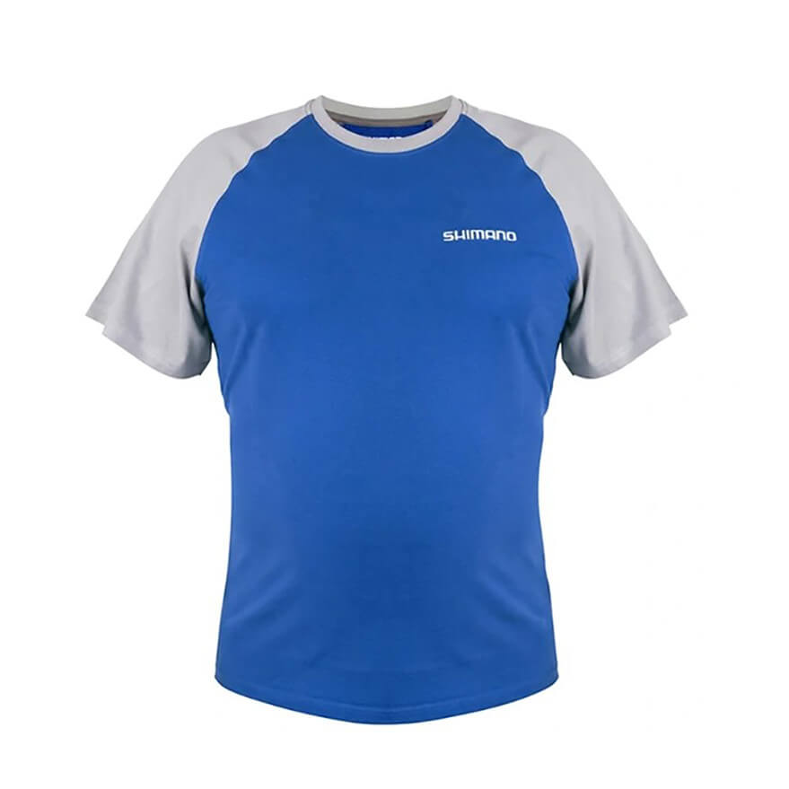 Tričko SHIMANO Shorts Sleeve T-Shirt Blue vel. M