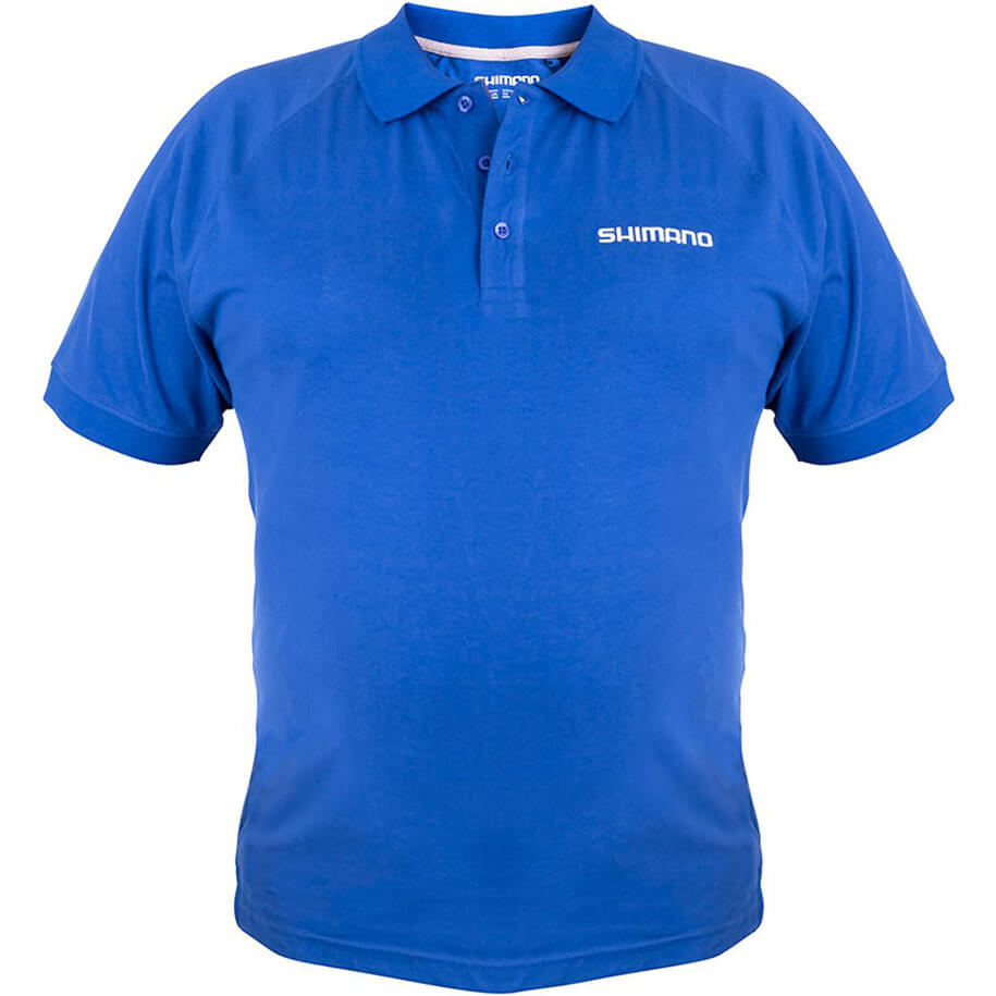 Tričko SHIMANO Shorts Sleeve Polo Blue vel. XL
