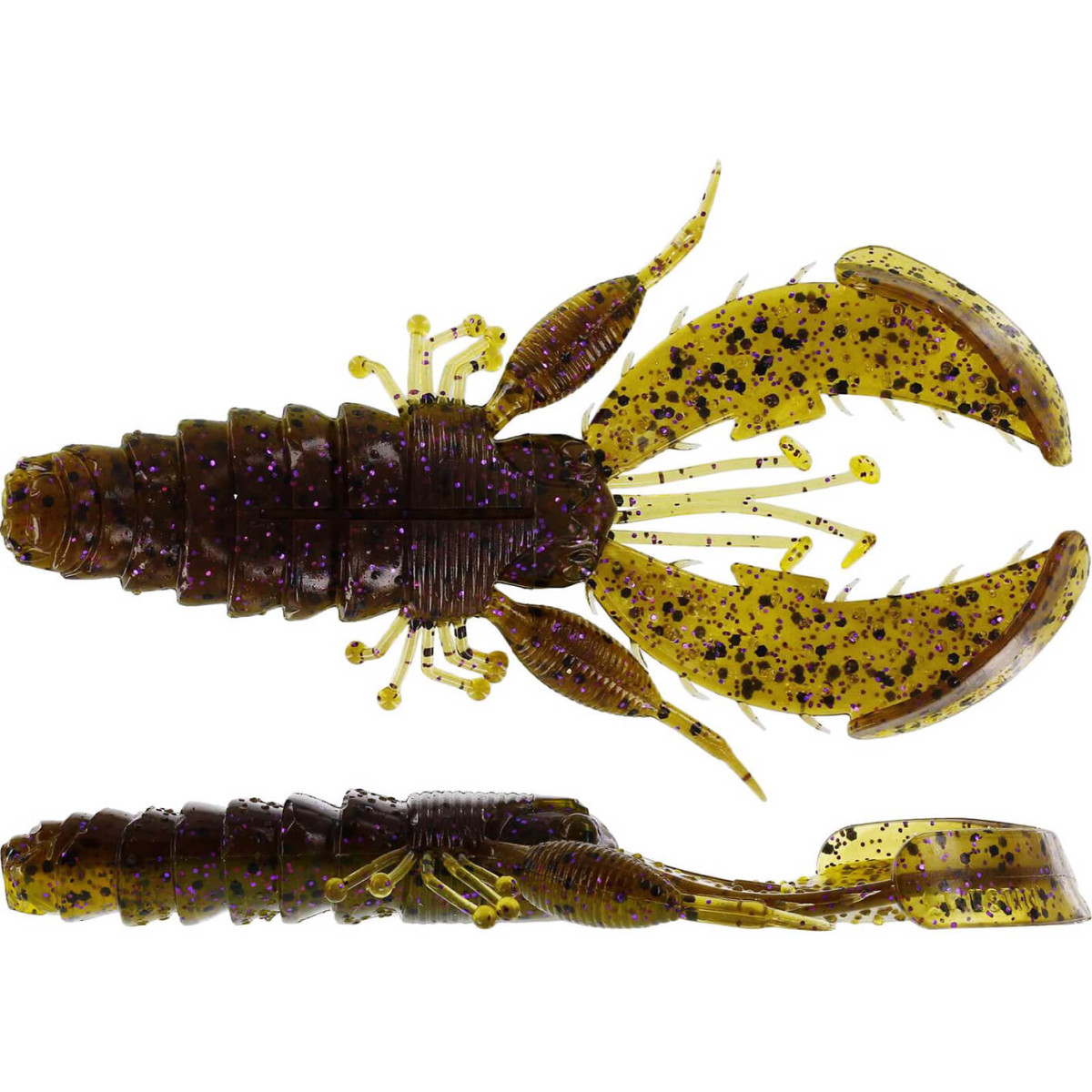 Nástraha WESTIN Crecraw Creaturebait, Green Pumpkin Purple, 6 ks