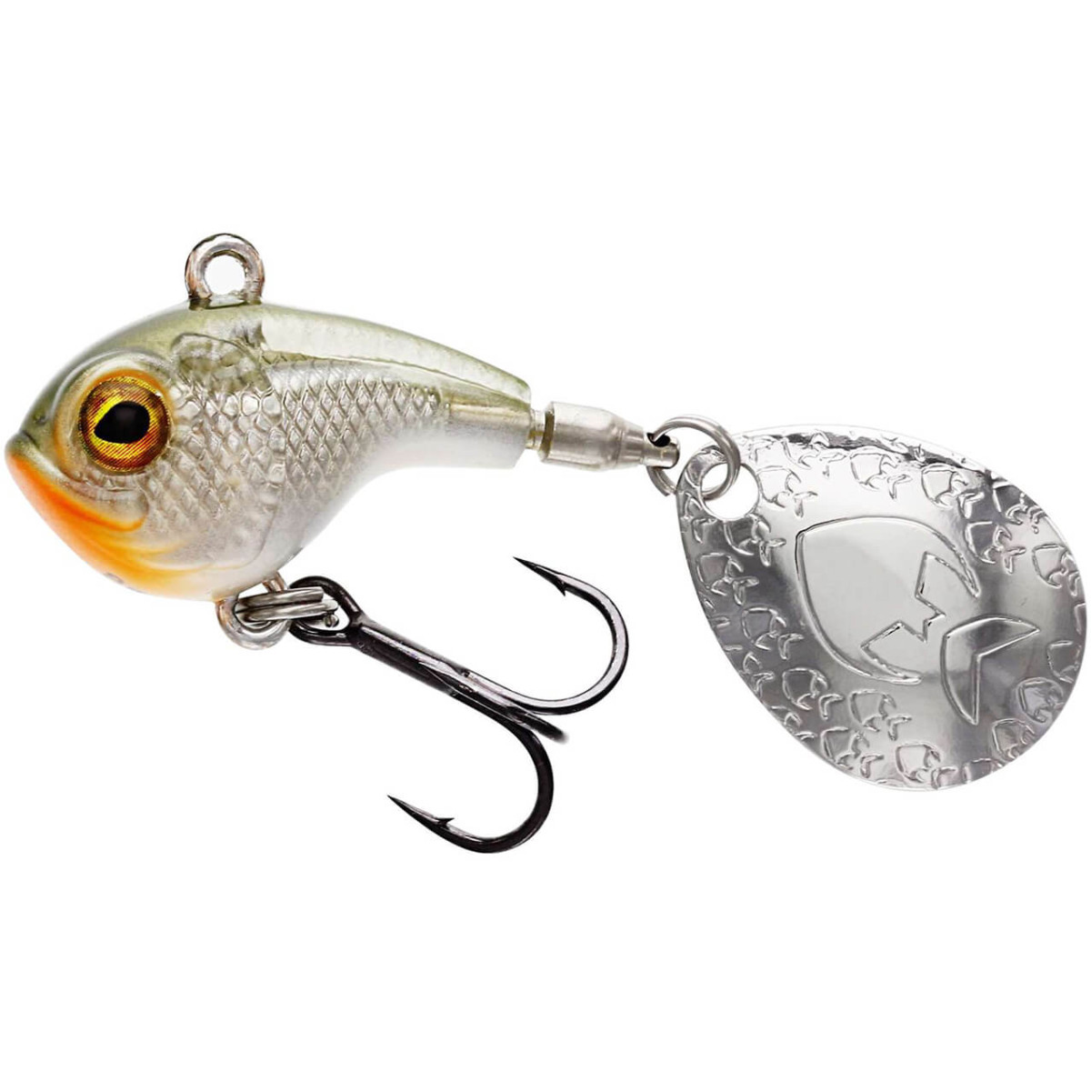 Nástraha WESTIN Dropbite Spin Tail Jig, Clear Olive délka 3,4 cm, hmotnost 17 g