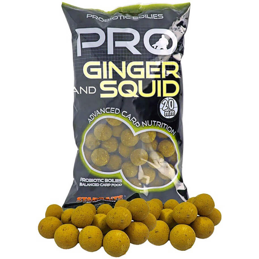 STARBAITS Pro Ginger & Squid, 800 g průměr 20 mm