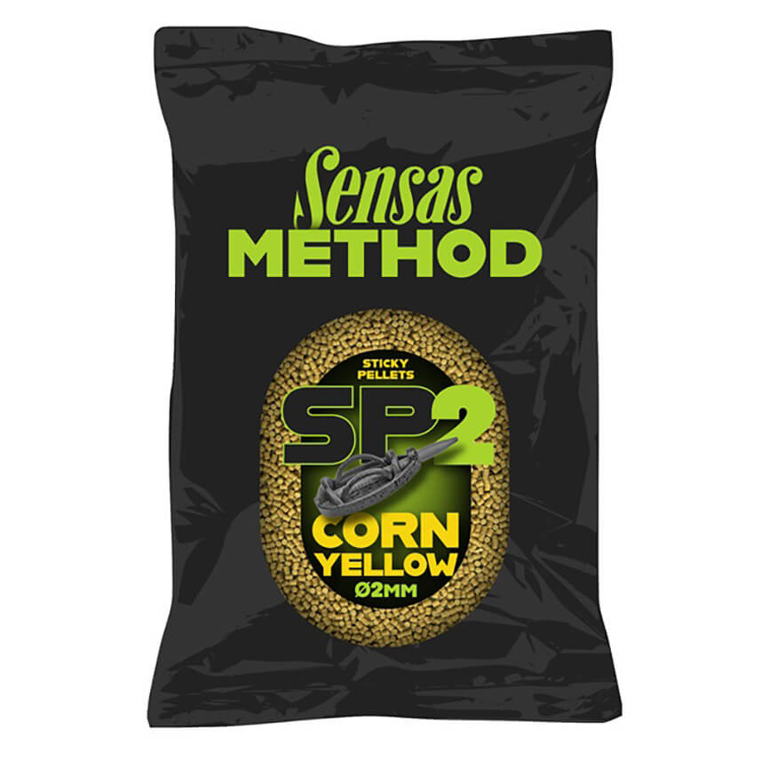 SENSAS Method Sticky Pellets, 650 g, Kukuřice