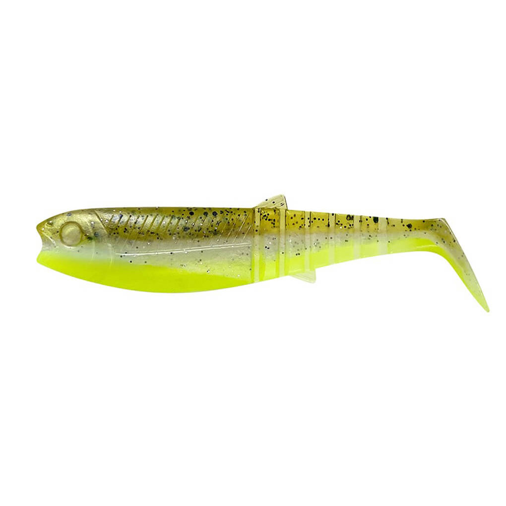 Nástraha SAVAGE GEAR Cannibal Shad B, Green Pearl Yellow délka 6,8 cm, hmotnost 3 g