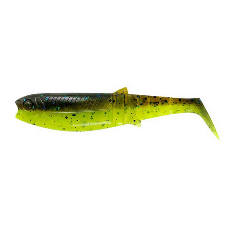 Nástraha SAVAGE GEAR Cannibal Shad B, Chartreuse Pumpkin délka 6,8 cm, hmotnost 3 g