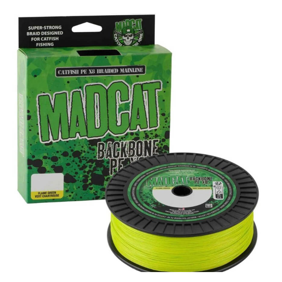 Pletená šňůra MADCAT Backbone PE X8, Chartreuse balení 300 m