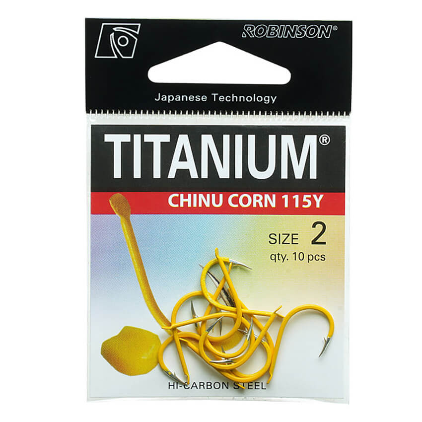 Háčky ROBINSON Titanium Chinu Corn 115Y vel. 4