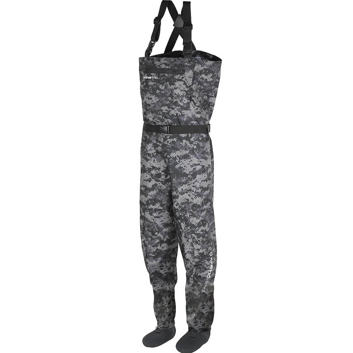 Prsačky KINETIC Camorush St. Foot L, Grey Camo XXL, veľ. 46-47