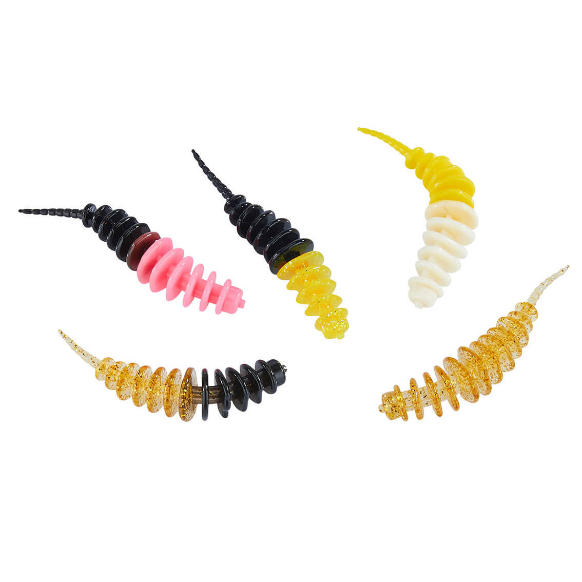 Larvy BALZER Trout Collector Worm Cheese Mix 1 délka 7 cm